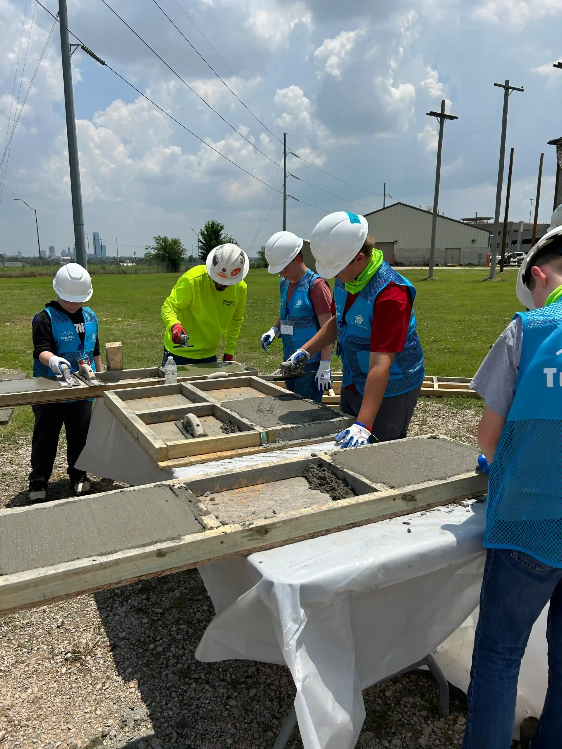 concrete laying